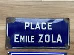 Place Émile Zola / Rue Voltaire - Plaque (2) - Emaille, Antiek en Kunst