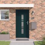 vidaXL Voordeur Antraciet PVC, Doe-het-zelf en Bouw, Deuren en Vliegenramen, Verzenden, Nieuw