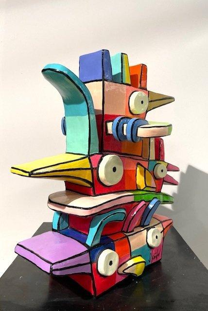 Jacqueline Schäfer (1961) - Totem Gold XXL, Antiek en Kunst, Kunst | Schilderijen | Modern