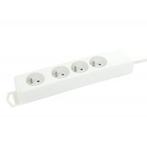 Profile 4v stopcontact +3m wit, Doe-het-zelf en Bouw, Elektriciteit en Kabels, Nieuw