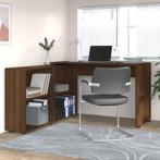 vidaXL Hoekbureau bewerkt hout bruin eikenkleur, Huis en Inrichting, Bureaus, Verzenden, Nieuw