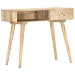 vidaXL Table console 90x45x75 cm bois de manguier massif, Neuf, Verzenden