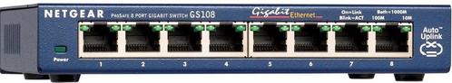 Netgear ProSAFE GS108GE - Netwerk Switch - Unmanaged - 8..., Computers en Software, WiFi-versterkers, Nieuw, Verzenden