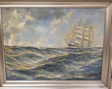 Olof Boecker (XX) - Fotolijst - Canvas, Hout - zeeslandschap