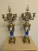 Klok (2) - Porselein, Brons, Messing - 1850-1900 -, Antiek en Kunst