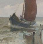 Anthonie Pieter Schotel (1890-1958) - Dutch fishing vessel, Antiquités & Art