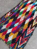 Vintage Moroccan Boucherouite Runner Colorful Rug –, Nieuw
