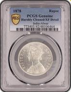 India, Prinselijke Staat. Victoria. 1 Rupee 1878 Calcutta., Postzegels en Munten