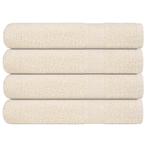 Saunahanddoeken 4 st 80x200 | Retour Deal | 35% Korting!, Verzenden, Nieuw, Beige, Handdoek