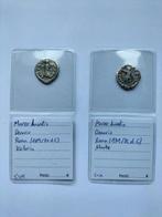 Empire romain. Marcus Aurelius (AD 161-180). Lot of 2 AR