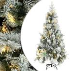 vidaXL Kerstboom met LED en dennenappels en sneeuw 225 cm, Diversen, Kerst, Verzenden, Nieuw
