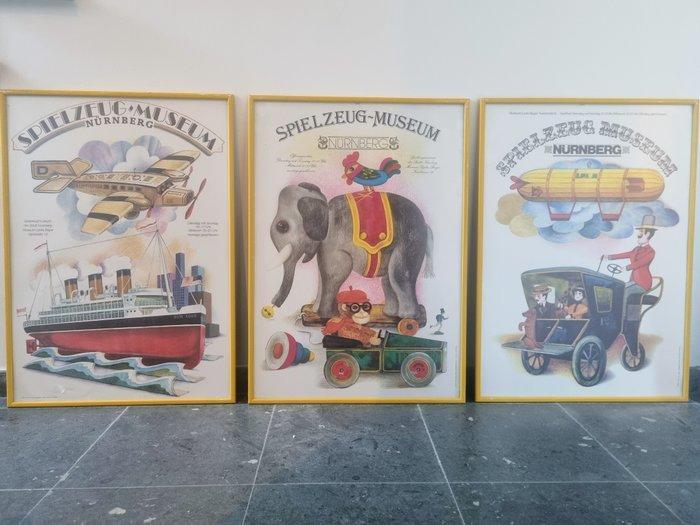 FritzHenryOerter - Vintage Originele Museum Posters -, Antiek en Kunst, Kunst | Tekeningen en Fotografie