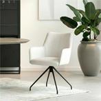 Leren draaibare eetkamerstoel Wave - Toledo Purewhite (wit), Huis en Inrichting, Stoelen, Bohemian, Eigentijds, Industrieel, Modern, Scandinavisch