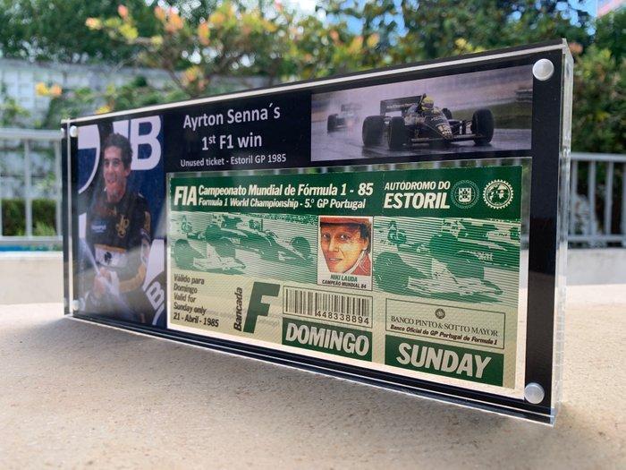 Ayrton Senna - 1985 - Kaartje, Verzamelen, Automerken, Motoren en Formule 1