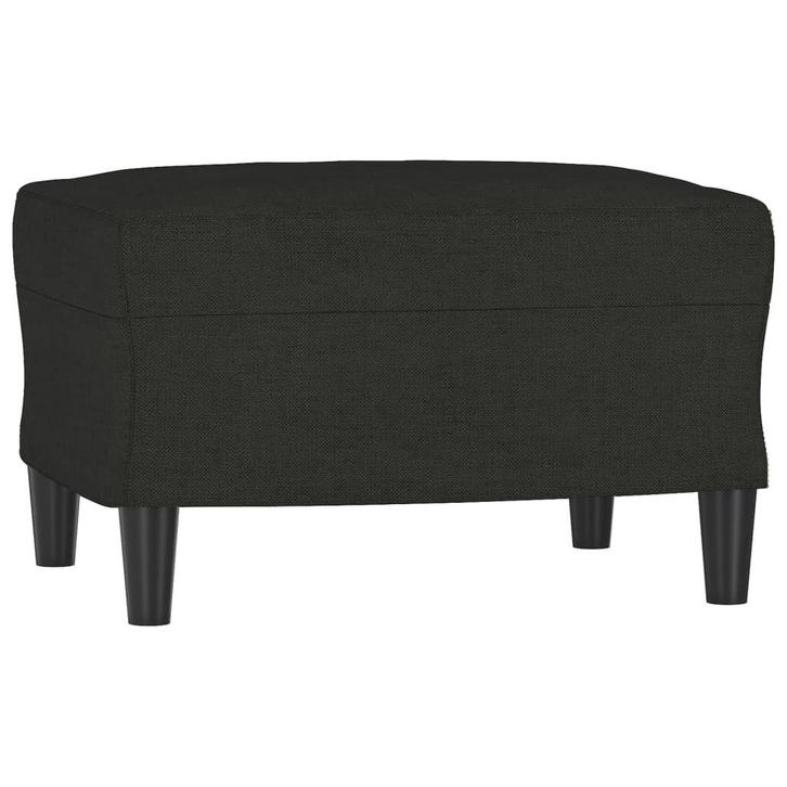 Stabiele Voetenbank Zwart | Retour Deal | Modern Design, Huis en Inrichting, Zetels | Voetbanken en poefs, 50 tot 75 cm, 50 tot 75 cm