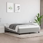 vidaXL Cadre de lit Gris clair 140x200 cm Tissu