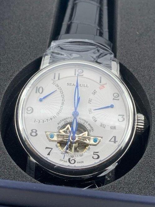SEA-GULL - 819.316 Mechanical Flywheel Double Retrograde, Handtassen en Accessoires, Horloges | Heren
