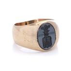 Bague Bague de signe en or 14 carats polonais du 19ème, Nieuw