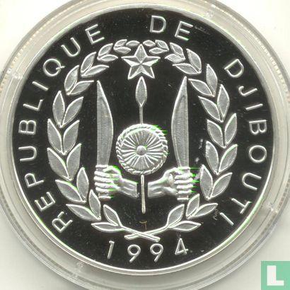Djibouti 100 francs 1994 (PROOF) Frigate - 17th century..., Postzegels en Munten, Munten | Afrika, Losse munt, Goud, Zilver, Overige landen