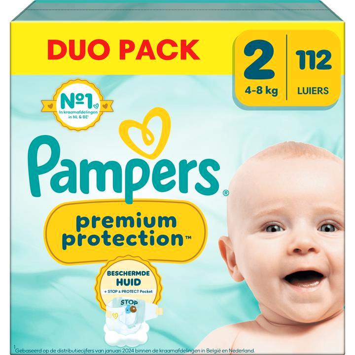 2dekans | Pampers Premium Protection Maat 2 – 112 Luiers. –, Kinderen en Baby's, Overige Kinderen en Baby's, Ophalen of Verzenden