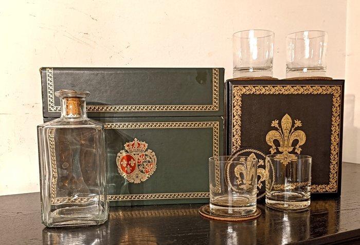 Philippe Design, Sweeden, set da liquore - Fles (13) - Hout,, Antiek en Kunst, Curiosa en Brocante