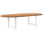 vidaXL Eettafel 280x120x74 cm ovaal massief eikenhout, Huis en Inrichting, Tafels | Eettafels, Verzenden, Nieuw