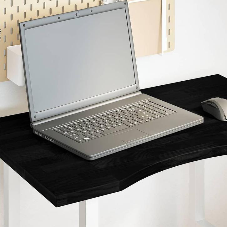 vidaXL Bureaublad rechthoekig 80x60x2,5 cm eikenhout, Maison & Meubles, Pièces pour table, Envoi