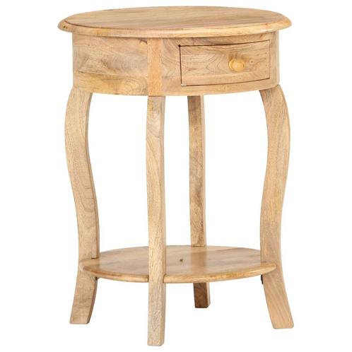vidaXL Bijzettafel 37x37x61 cm massief mangohout, Huis en Inrichting, Tafels | Bijzettafels, Nieuw, Verzenden