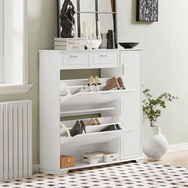 2dekans | SoBuy Schoenenrek - FSR104-W - MDF & PB - Max., Huis en Inrichting, Kasten | Schoenenkasten, Ophalen of Verzenden