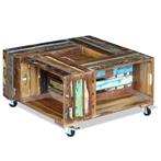 vidaXL Salontafel 70x70x35 cm massief gerecycled hout, Maison & Meubles, Tables | Tables de salon, Verzenden