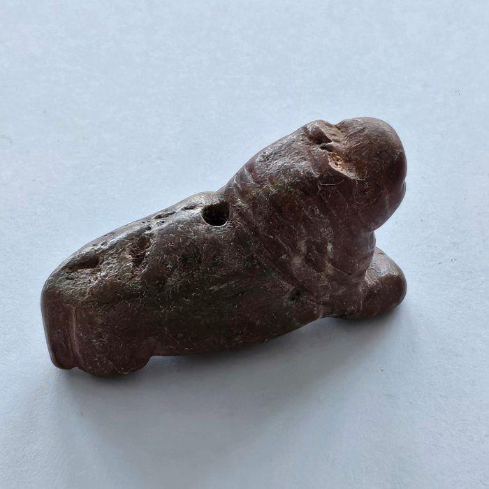 Zijden Route, Cent-Azië Jasper Leeuw kraal talisman - 47 mm, Antiek en Kunst, Antiek | Overige Antiek