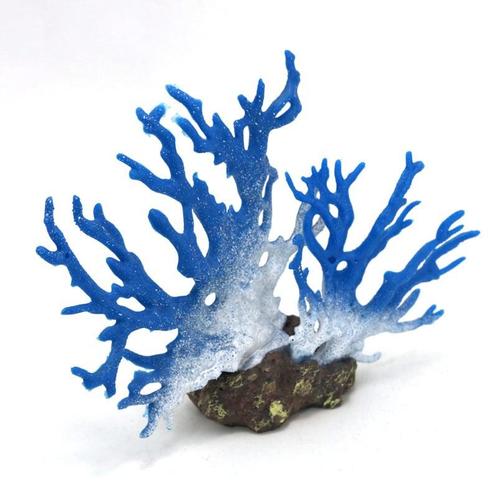 Koraal blauw, kunstkoraal OS-141 - aquarium decoratie, Dieren en Toebehoren, Vissen | Aquaria en Toebehoren, Sierelement, Nieuw