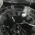 Drinkset (8) - Geëtste bloem- en bladmotieven - Belle Époque