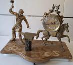 Pendule -   messing, brons en onyx - 1970-1980, Antiquités & Art