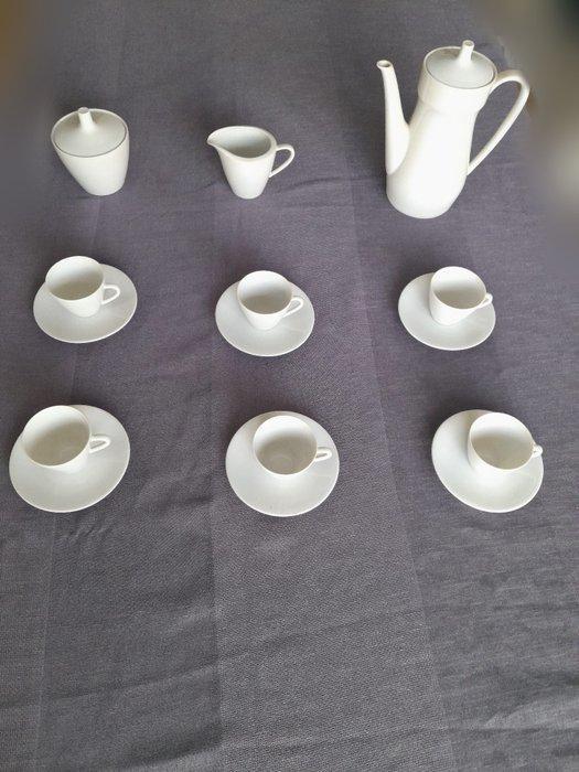 Koffieservies voor 6 (15) - Porselein - Koffieset 15-delig, Antiek en Kunst, Antiek | Meubels | Tafels