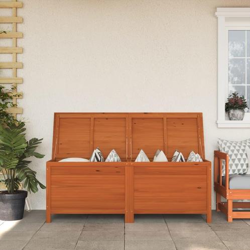 vidaXL Tuinbox 150x50x56,5 cm massief vurenhout bruin, Tuin en Terras, Bergingen en Tuinkasten, Nieuw, Verzenden