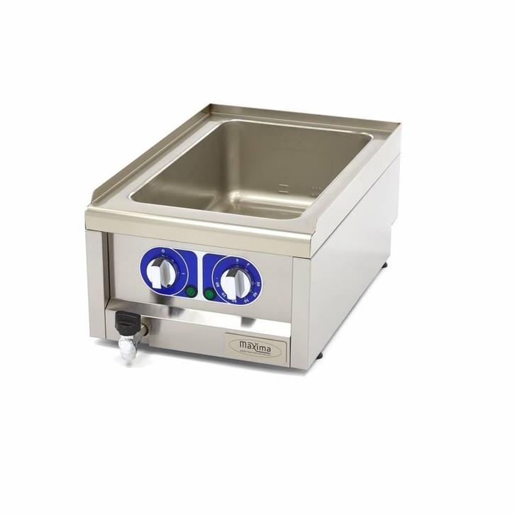 Elektrische bain marie | 1/1 GN | 30–80°C | RVS | 1.5kW, Zakelijke goederen, Horeca | Keukenapparatuur, Nieuw in verpakking, Verzenden