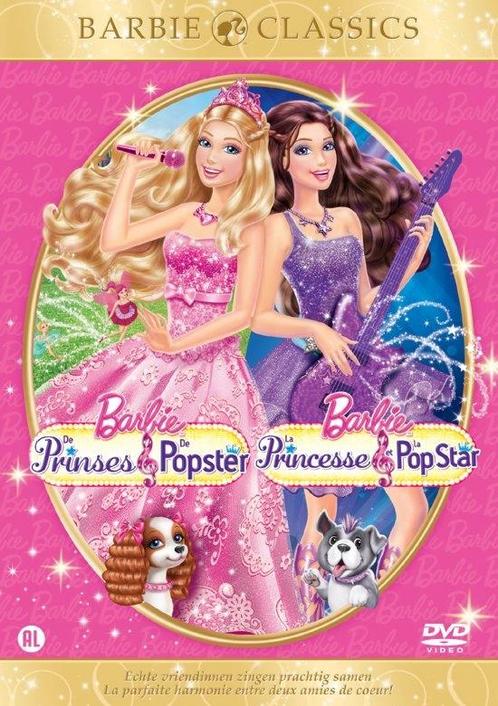 Barbie - de Prinses en de popster op DVD, Cd's en Dvd's, Dvd's | Tekenfilms en Animatie, Nieuw in verpakking, Verzenden