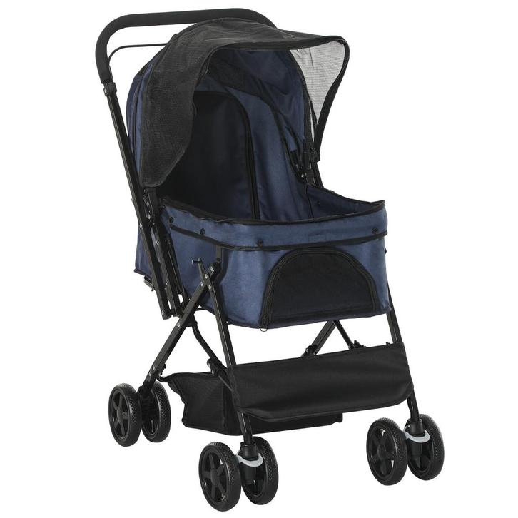 Huisdierenwagen - Opvouwbaar - Lichtgewicht - Blauw, Dieren en Toebehoren, Honden-accessoires, Nieuw, Ophalen of Verzenden