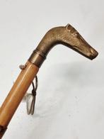 Wandelstok - Messing, Hout, Antiek en Kunst