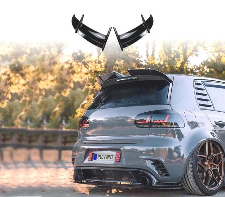 AILERON SPOILER VOLKSWAGEN VW GOLF MK6 08-12 NOIR BRILLANT, Auto-onderdelen, Carrosserie, Verzenden