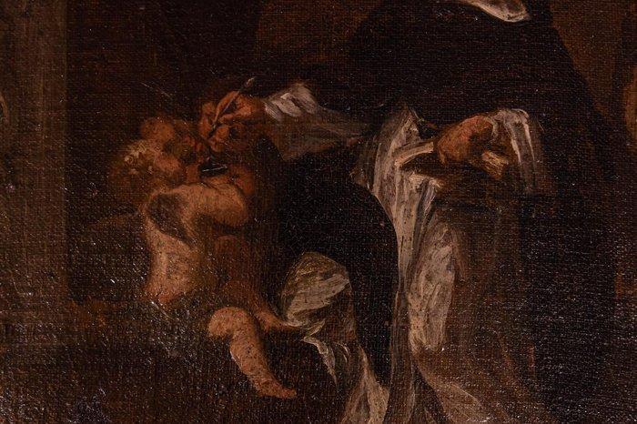 Schilderij 17e-eeuws, Italiaans - Olieverf op doek -, Antiek en Kunst, Kunst | Niet-Westerse kunst