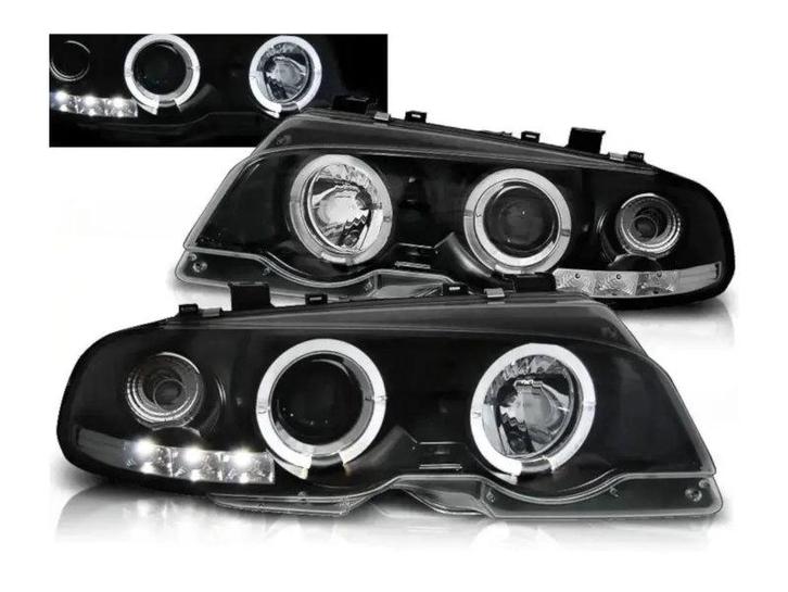 Angel Eyes koplampen Black geschikt voor BMW E46 Coupe, Auto-onderdelen, Verlichting, Nieuw, BMW, Verzenden