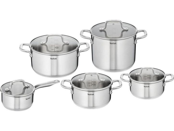 Tefal Virtuoso Pannenset 5-delig - Hoge kookpan Ø 22 cm +, Huis en Inrichting, Keuken | Potten en Pannen, Nieuw, Verzenden