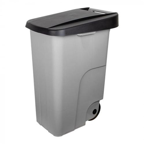 Rolcontainer | Kunststof (Grijs/Zwart) | 85L | Klapdeksel |, Zakelijke goederen, Horeca | Keukenapparatuur, Nieuw in verpakking