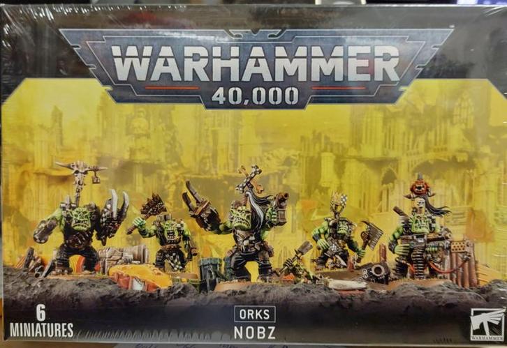 Warhammer 40,000 Ork Nobz (Warhammer nieuw), Hobby en Vrije tijd, Wargaming, Ophalen of Verzenden