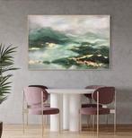 Ellis Hollering - Emerald Mist - XXL Abstract landscape, Antiek en Kunst