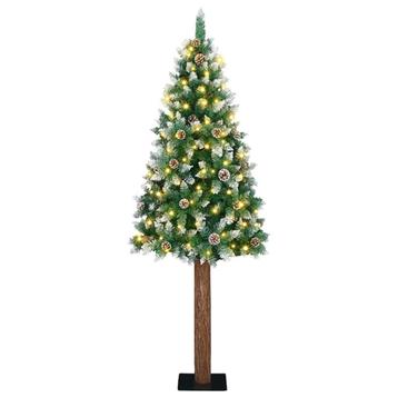 vidaXL Slanke Kerstboom Groen 72 x 72 x 180 cm PVC beschikbaar voor biedingen