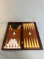 Bordspel - Luxe Vintage Backgammon Set: Tijdloze Elegantie, Antiquités & Art