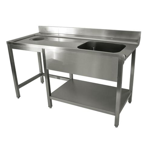 Aanvoertafel | RVS | Links | 1 Spoelbak | Stortgat +, Zakelijke goederen, Horeca | Keukenapparatuur, Nieuw in verpakking, Verzenden